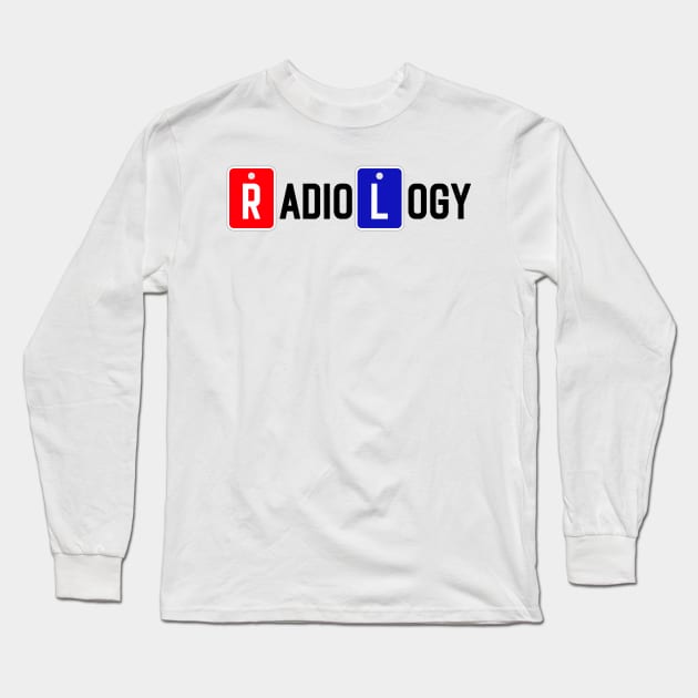 Radiology LED Markers Right Left Long Sleeve T-Shirt by mubays